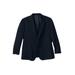 Men's Big & Tall Tipped knit top blazer by KingSize in Black (Size 58)