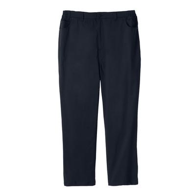 Men's Big & Tall 5-pocket Open Bottom Pant by KingSize in Black (Size 40 40)