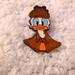 Disney Accessories | Donald Duck Sherlock Holmes Pin | Color: Brown/White | Size: Osbb