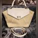 Kate Spade Bags | Kate Spade Wesley Place Fabric Johanna Cream Straw Woven & Leather Shoulder Bag | Color: Cream | Size: Os