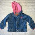 Levi's Jackets & Coats | Levi's Hooded Denim Kids Jacket 18m | Color: Blue/Pink | Size: 18-24mb