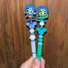 Disney Office | Disney Doorables Luca And Alberto Sea Monster Beaded Ballpoint Pens 2 Pc Set | Color: Blue/Green | Size: Os