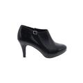 Me Too Ankle Boots: Black Solid Shoes - Women's Size 6 - Round Toe