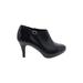 Me Too Ankle Boots: Black Print Shoes - Women's Size 6 - Round Toe