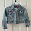 Levi's Jackets & Coats | Levi X Hello Kitty Embroidery Denim Jacket - Euc - Size 5/6 | Color: Blue | Size: 6g