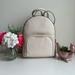 Michael Kors Bags | Michael Kors Large Double Comparment Zip Leather Backpack Light Cream | Color: Cream/Gold | Size: Os