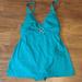 Michael Kors Swim | Michael Kors Nwt One Piece Skirted Swimsuit | Color: Blue/Green | Size: 10