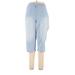 Catherines Casual Pants - High Rise: Blue Bottoms - Women's Size 1X