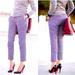 J. Crew Pants & Jumpsuits | J. Crew Cafe Capri In Metallic Tweed | Color: Blue/Purple | Size: 0