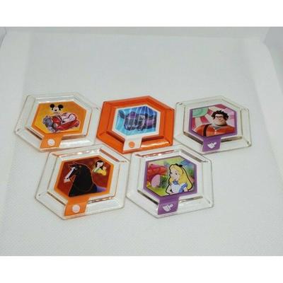 Disney Video Games & Consoles | Lot Of 6 Pre-Owned Disney Infinity Power Discs - Dumbo, Alice In Wonderland Etc. | Color: Purple/Red | Size: Standard