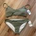 Michael Kors Swim | New With Tags Michael Kors L Army Green 2 Piece Banded Bikini Swim Suit | Color: Green | Size: L
