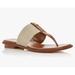 Michael Kors Shoes | Michael Kors Verity Thong Sandals Hemp Size 8.5m Nib | Color: Brown | Size: 8.5m