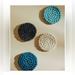 Anthropologie Accents | Anthropology Felted Wool Coasters (Set Of 4) | Color: Blue/White | Size: Os