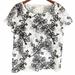 Anthropologie Tops | Anthropologie Meadow Rue Black & White Cherry Blossom Mesh Top M | Color: Black/White | Size: M
