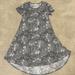 Lularoe Dresses | Lularoe Size Xxs Small Swing Shirt Dress | Color: Gray | Size: Xxs