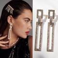 Anthropologie Jewelry | Anthropologie Disco Glitz Crystal Earrings, Silver Nwt | Color: Silver | Size: Os
