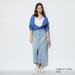 Women's Denim Long Skirt (Raw Hem) | Blue | 6 | UNIQLO US