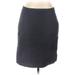 Ann Taylor LOFT Casual Skirt: Blue Solid Bottoms - Women's Size 12 Petite