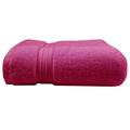 Drap de bain pur coton rose 100x150