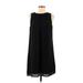 Charming Charlie Casual Dress - Shift Crew Neck Sleeveless: Black Print Dresses - Women's Size Medium
