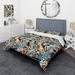 Designart "Wild Cheetah Print Multicolor" Black Modern Bedding Cover Set With 2 Shams