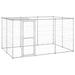 vidaXL Outdoor Dog Kennel Dog Pen Kennel Playpen House Animal Cage for Yard