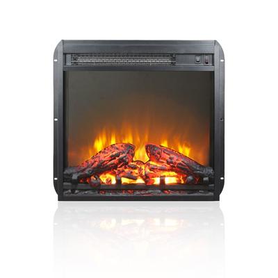 18 in Electric Fireplace Insert with log and Realistic Flame