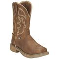 JUSTIN ORIGINAL WORKBOOTS SE4340 Size 13 Men's Western Boot Steel Boots, Brown