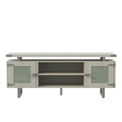 Low Wall Entertainment Center, TV Stand, Media Storage Cabinet