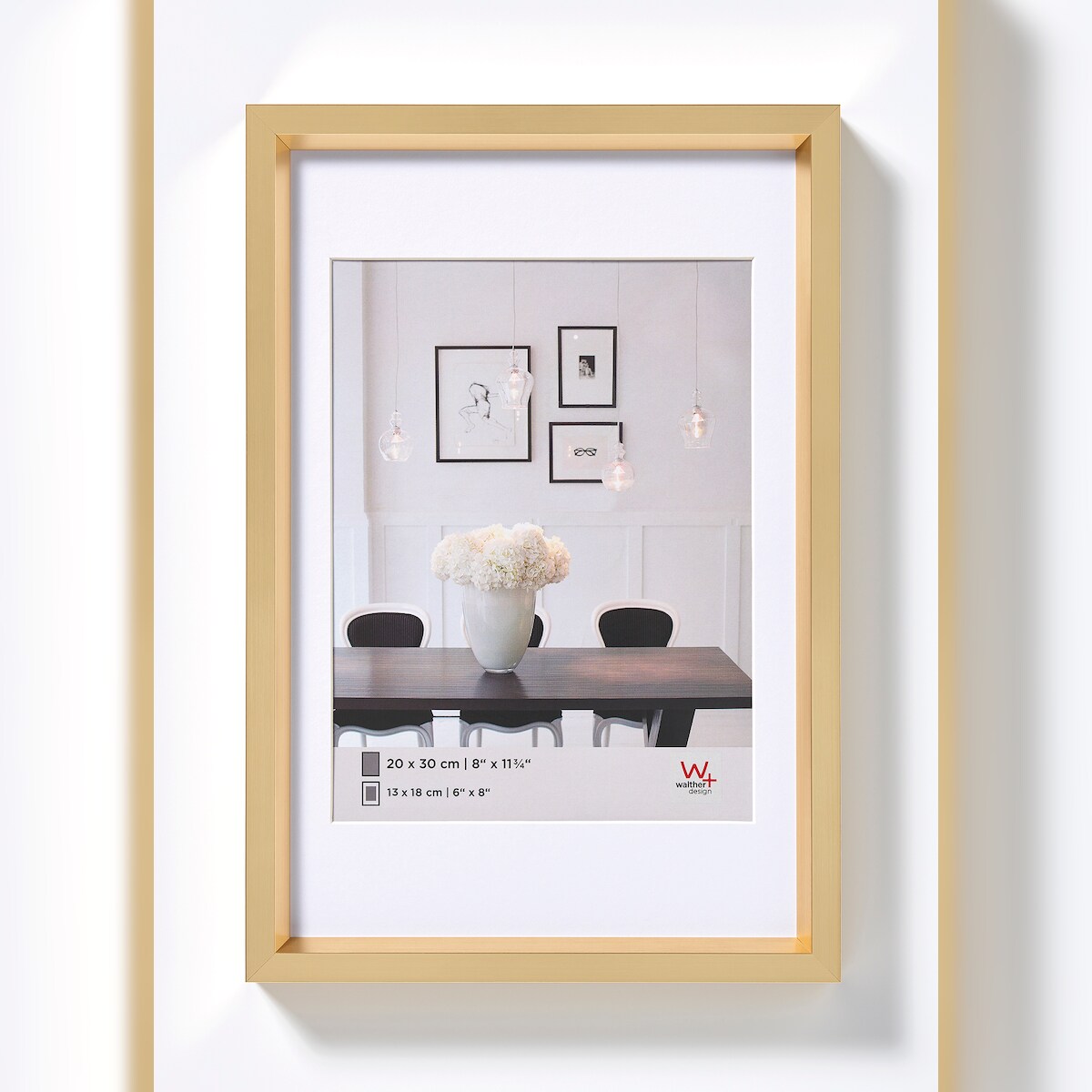 Steel Style Kunststoff Bilderrahmen 13x18 cm GOLD Image