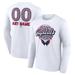 Unisex Fanatics Branded White Washington Capitals Personalized Name & Number Leopard Print Long Sleeve T-Shirt