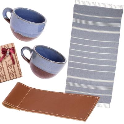 My Coffee Time,'Blue and Brown Relaxation Session Curated Gift Set'