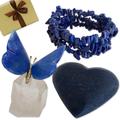 Dreamy Blue,'2 Quartz Sculptures 3 Lapis Lazuli Bracelet Curated Gift Set'