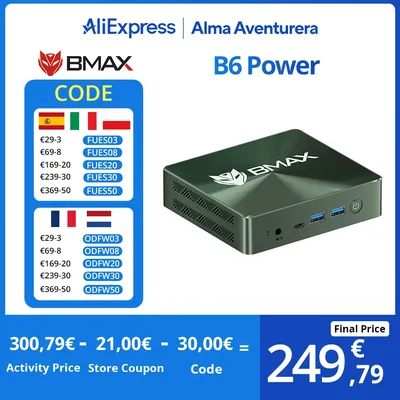 BMAX Mini PC B6POWER Intel Core I7-1060NG7 Windows 11 16 Go de RAM 1 To NVcloser SSD NVME _ 2280x2
