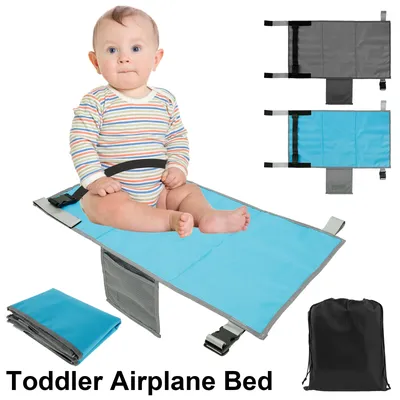 Lit d'avion de voyage pour enfants lit à pédales pour bébé aide-pied de voyage portable hamac