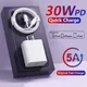 Chargeur rapide USB pour Apple iPhone câble de pluie accessoires de téléphone PD3.0 30W 14 13