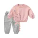 Vêtements décontractés pour bébés filles survêtements pour enfants t-shirt et pantalon mignons