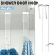 Crochet de porte en acrylique pour douche à chaud sur porte en verre serviette de douche crochet