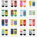 Chaussettes invisibles de dessin animé abstrait pour femmes conception personnalisée bateau mode