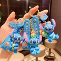 Disney-Porte-clés Stitch Anime Cartoon CAN o & Stitch Butter Keyring Fashion Couple Bag Key
