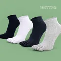 Chaussettes en coton à cinq doigts pour hommes chaussettes courtes respirantes chaussettes