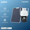 Reolink Trackmix 2K 2.4/5GHz WiFi double objectif panneau solaire batterie caméra de sécurité 4MP