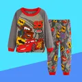 Ensembles de pyjamas en coton Cars McQueen Cars Cartoon pour enfants vêtements de nuit pour
