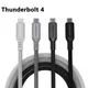 UGOURD-Câble de chargeur rapide Thunderbolt 4 type C transfert de données USB C ordinateur