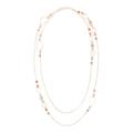 Women's Beaded Chain Layered Necklace by Accessories For All in Gold