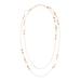 Women's Beaded Chain Layered Necklace by Accessories For All in Gold