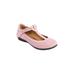 Wide Width Women's The Emmi Flat by Comfortview in Rose Mist (Size 7 1/2 W)