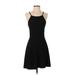 Mossimo Supply Co. Casual Dress - A-Line Halter Sleeveless: Black Solid Dresses - Women's Size Small