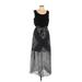 AB Studio Casual Dress Scoop Neck Sleeveless: Black Dresses - Women's Size Large
