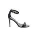 Guess Heels: Black Solid Shoes - Women's Size 7 1/2 - Open Toe